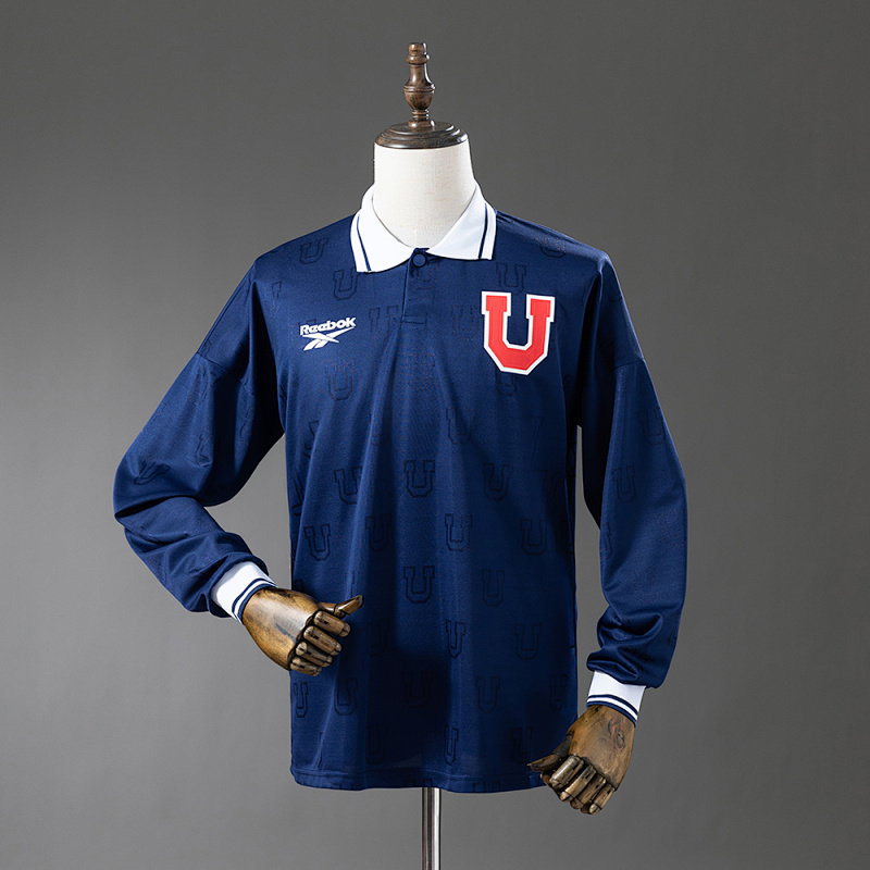 Camiseta retro de manga larga de la Universidad de Chile de 1998, talla S-XX